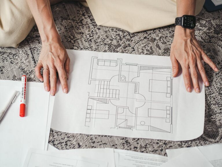Home floor plan used for whole-home remodeling planning